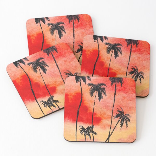Item preview, Tropical palms and clouds designed and sold by DaryaGeft.