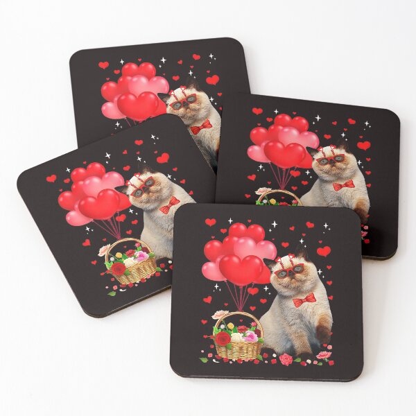 Item preview, Funny Cat Heart Valentine day designed and sold by Christmas222.