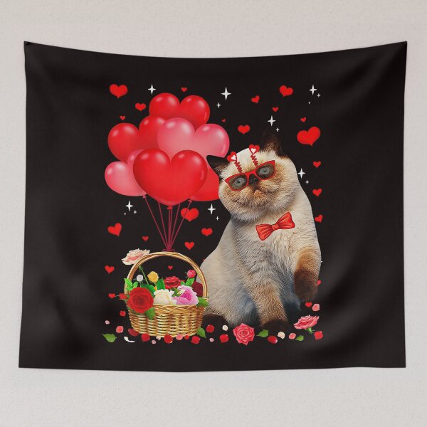 Item preview, Funny Cat Heart Valentine day designed and sold by Christmas222.
