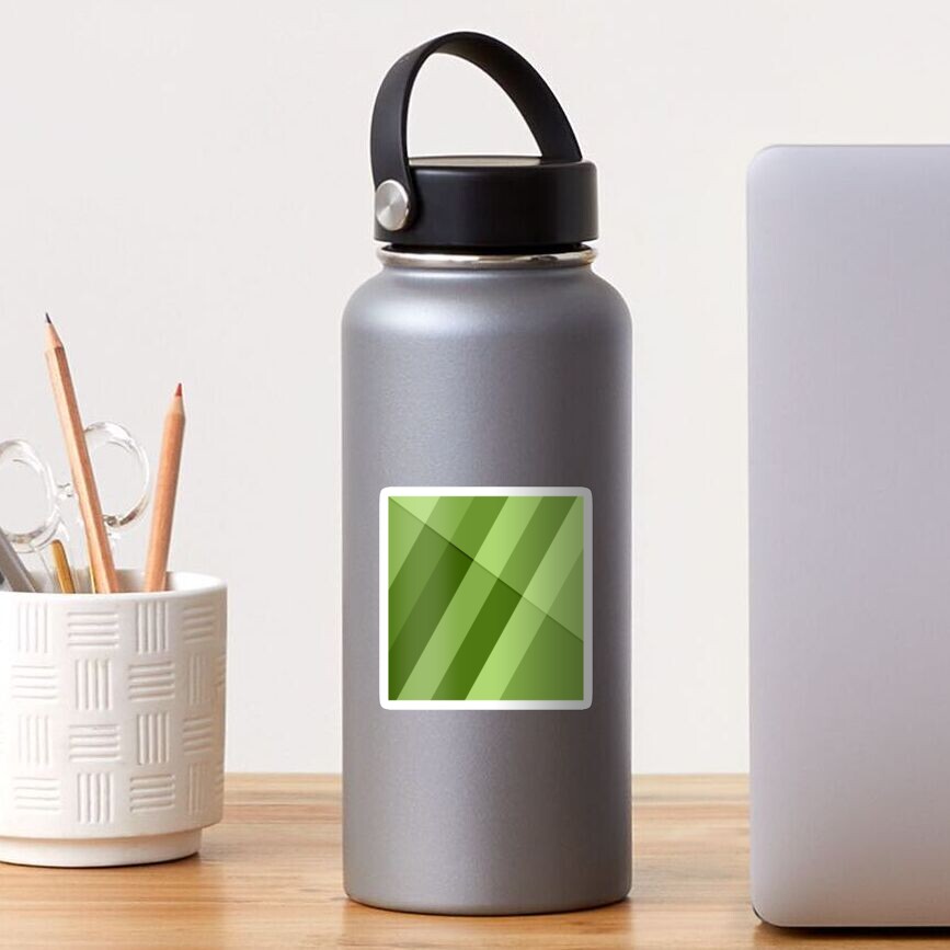 Greenery modern geometric lines Sticker