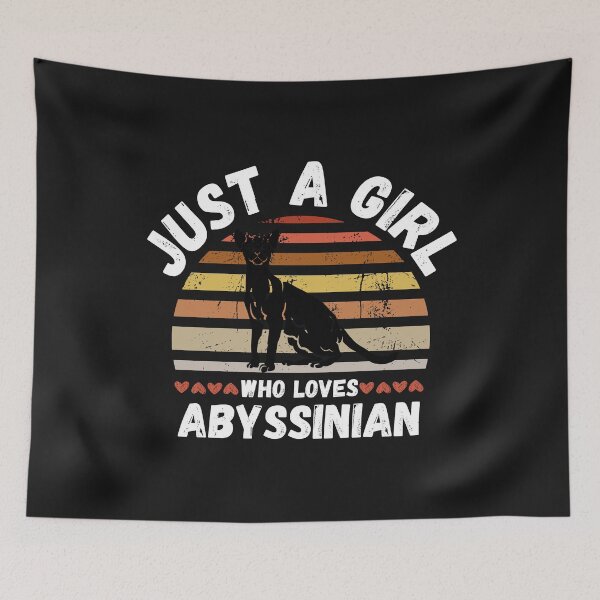 Item preview, Just a Girl Who Loves Abyssinian Gifts designed and sold by malek24.