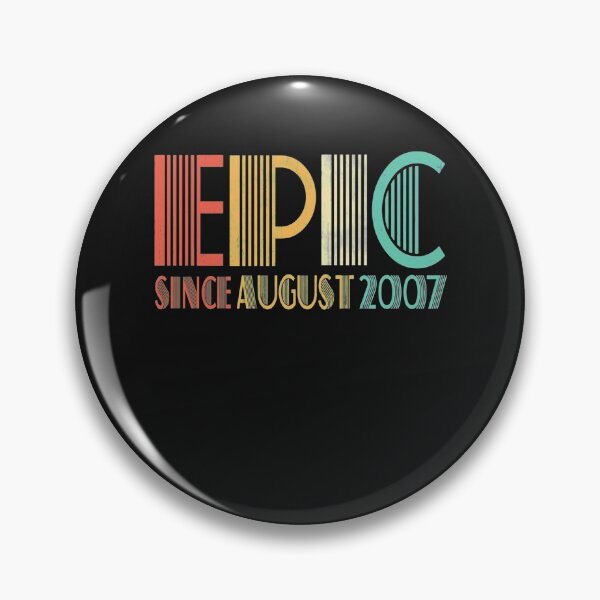 Item preview, Epic Since August 2007 Shirt 12th Birthday 12 Year Old Pullover Hoodie designed and sold by AlanWhitefoot.