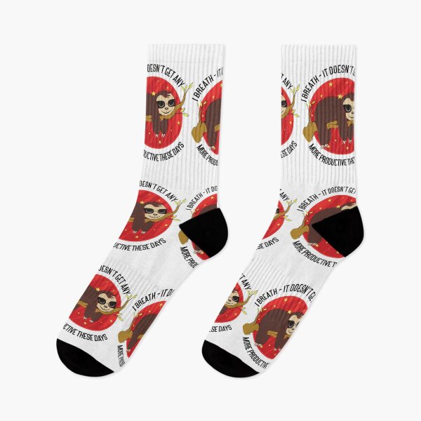Item preview, Chilled sloth: I Breath - It Doesn't get any more productive these days designed and sold by Sankt-Josephine.