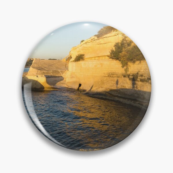 Item preview, Golden Maltese Morning - Splendid Swimming Spot at Tigne Point Sliema designed and sold by Georgia Mizuleva.