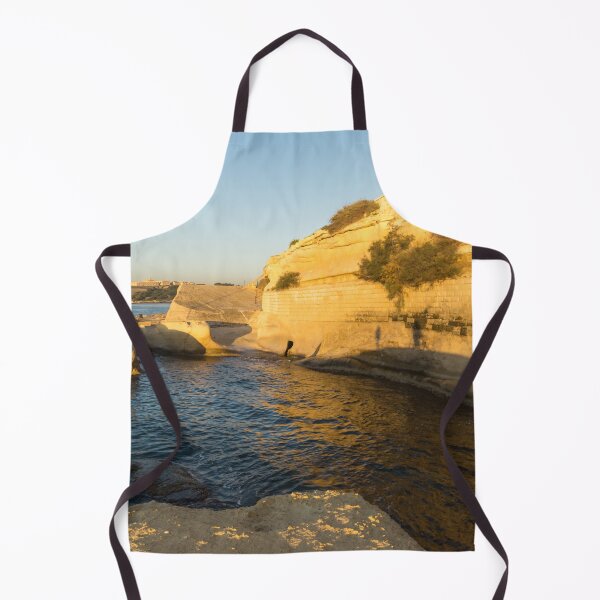 Item preview, Golden Maltese Morning - Splendid Swimming Spot at Tigne Point Sliema designed and sold by Georgia Mizuleva.