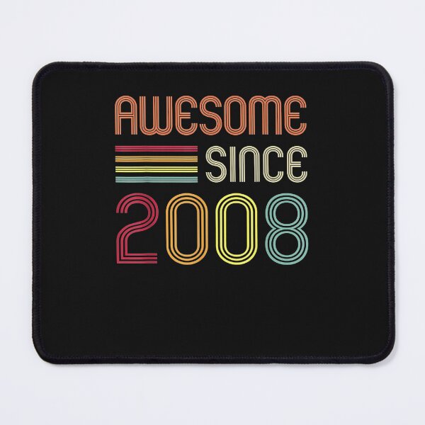 Item preview, Awesome Since 2008 14th Birthday Retro T-Shirt designed and sold by CathyBabson.