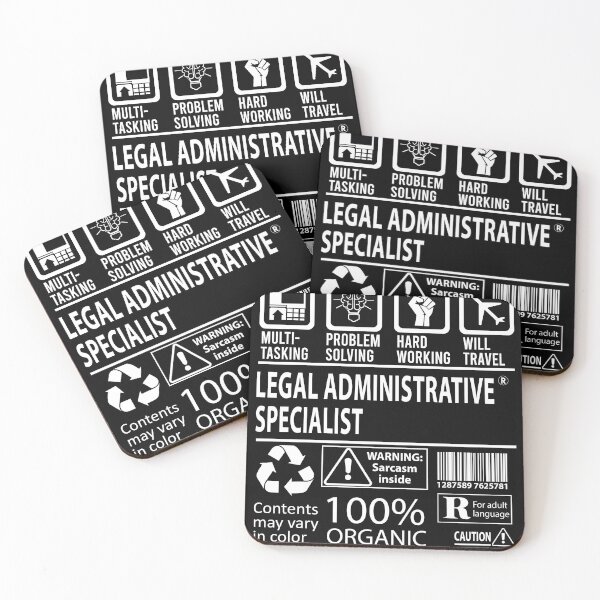 Aperçu de l'œuvre T-shirt de spécialiste administratif juridique - T-shirt d'article de cadeau d'emploi certifié multitâche créée et vendue par oslandefren.