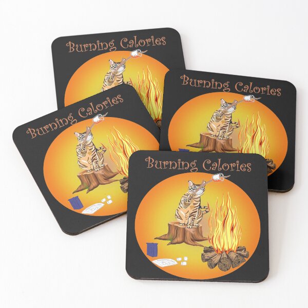 Item preview, Cat Burning Calories Cat Funny designed and sold by mukhtaran.
