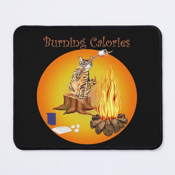 Item preview, Cat Burning Calories Cat Funny designed and sold by mukhtaran.
