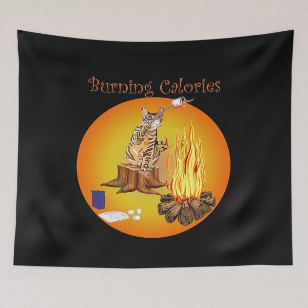 Item preview, Cat Burning Calories Cat Funny designed and sold by mukhtaran.