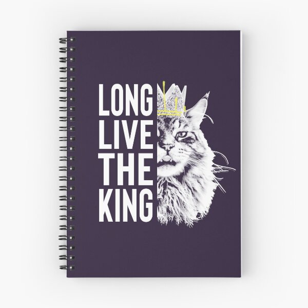 Aperçu de l'œuvre Vive le roi - Visage de chat couronné de texte créée et vendue par voidcrow.