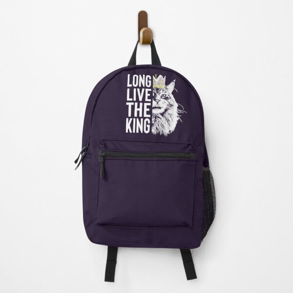 Item preview, Long Live The King - Cat Face Crowned with Text designed and sold by voidcrow.