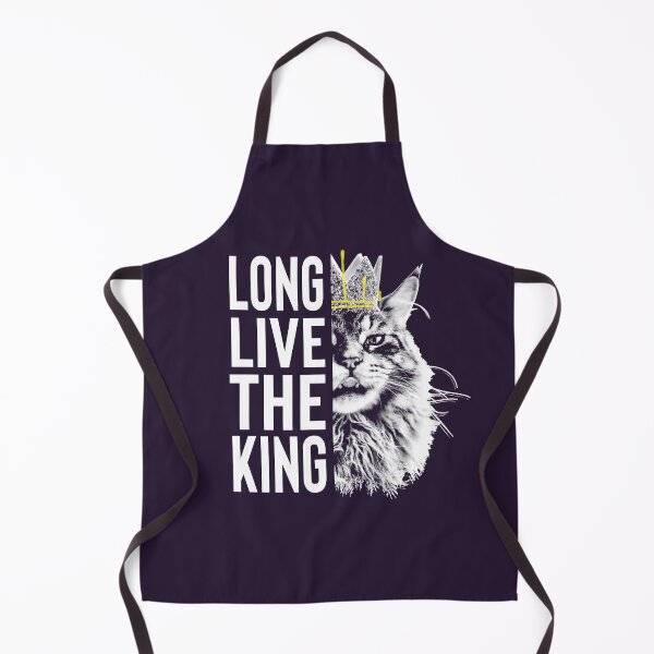 Item preview, Long Live The King - Cat Face Crowned with Text designed and sold by voidcrow.