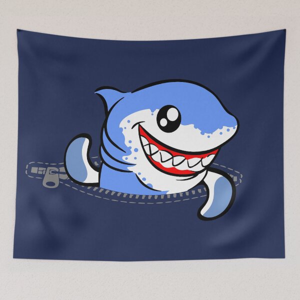 Item preview, Shark Out of Zippered Kangaroo Pocket Kids T-Shirt designed and sold by ReadytoWork.