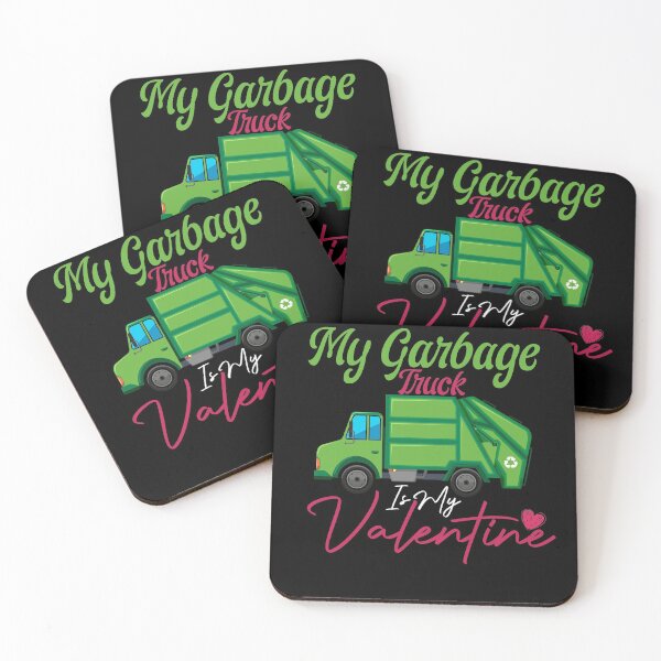 Item preview, Garbage Truck Lover Funny My Garbage Truck Is My Valentine designed and sold by Laura J Devera ⭐⭐⭐⭐⭐.