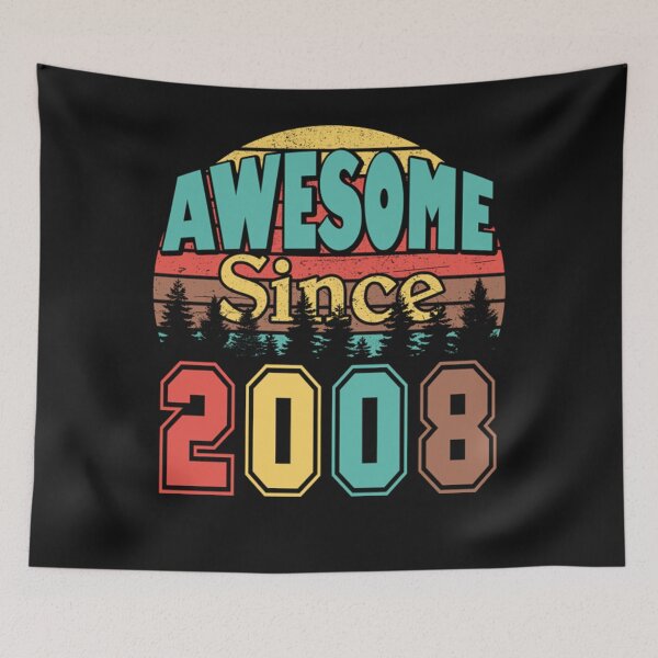Item preview, Awesome Since 2008 T-Shirt designed and sold by CathyBabson.