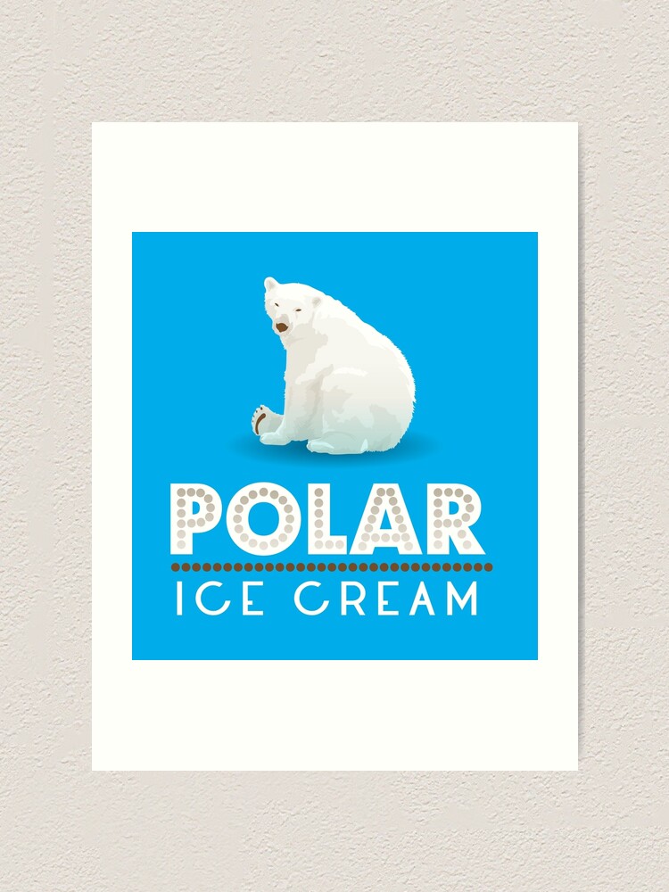 Polar Ice Cream Art Print By Alxmtz Redbubble