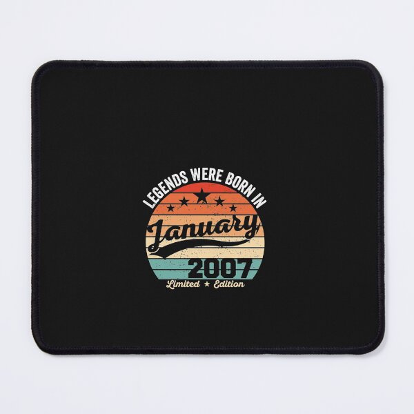 Item preview, Vintage 15th Birthday Legends Were Born In January 2007 Pullover Hoodie designed and sold by AlanWhitefoot.