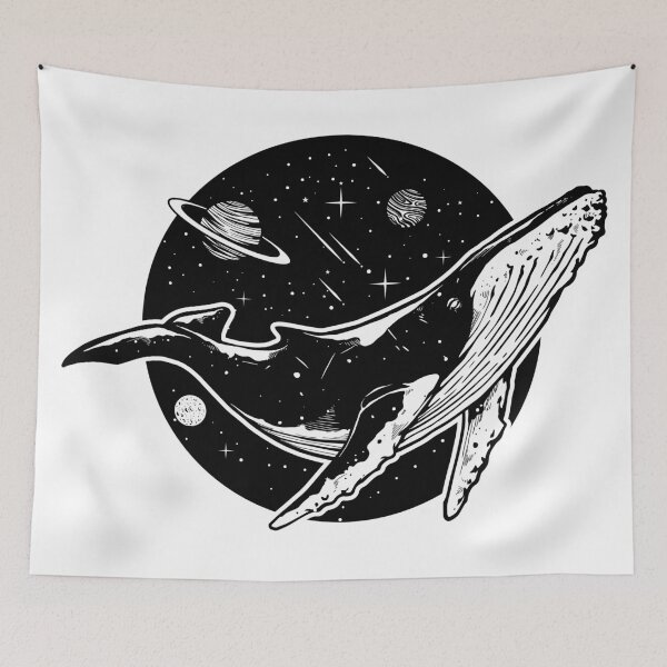 Item preview, A Lonely Whale Across The Galaxy designed and sold by Vector Scout Lab.