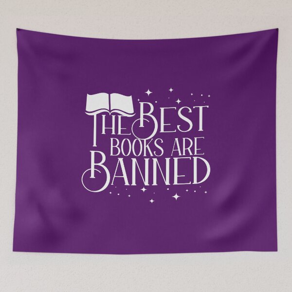Item preview, The Best Books Are Banned Books Protest Quote Read Challenged Banned Books  designed and sold by ichewsyou.