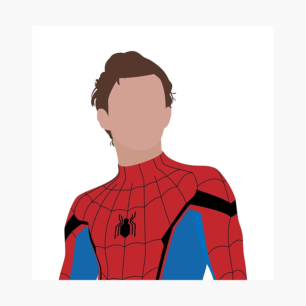 tom holland spiderman poster by qwerksome redbubble
