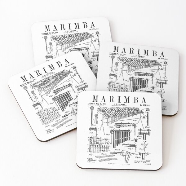 Item preview, Marimba Player Percussion Musical Instrument Vintage Patent designed and sold by GrandeDuc.