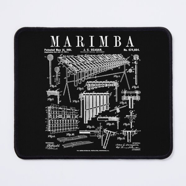 Item preview, Marimba Player Percussion Musical Instrument Vintage Patent designed and sold by GrandeDuc.