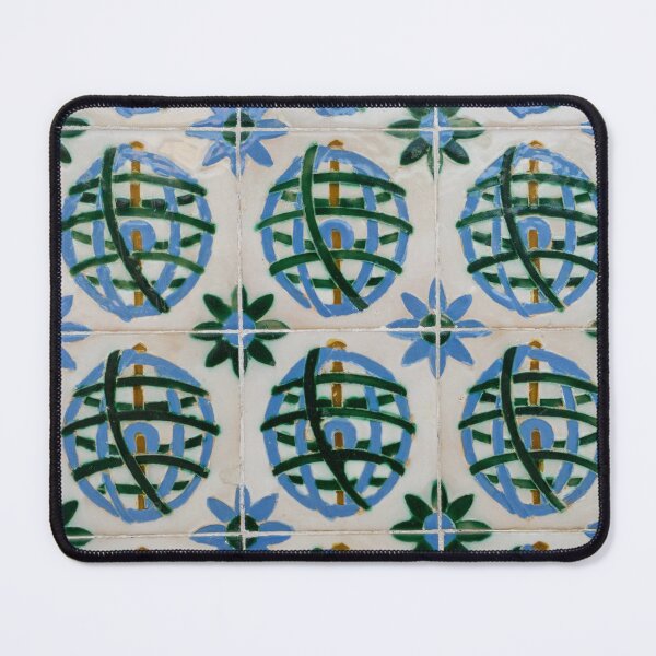 Item preview, Painted Patterns - Azulejo Tiles in Blue and Green designed and sold by Georgia Mizuleva.