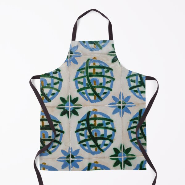 Item preview, Painted Patterns - Azulejo Tiles in Blue and Green designed and sold by Georgia Mizuleva.