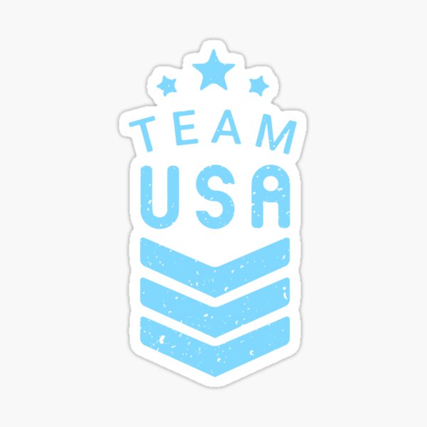 "Team USA" Sticker by BDonlyText Redbubble
