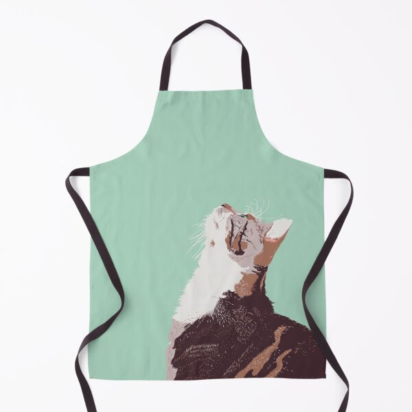 Item preview, MAURITIUS - Tabby cat on green background designed and sold by DHÉNAË.