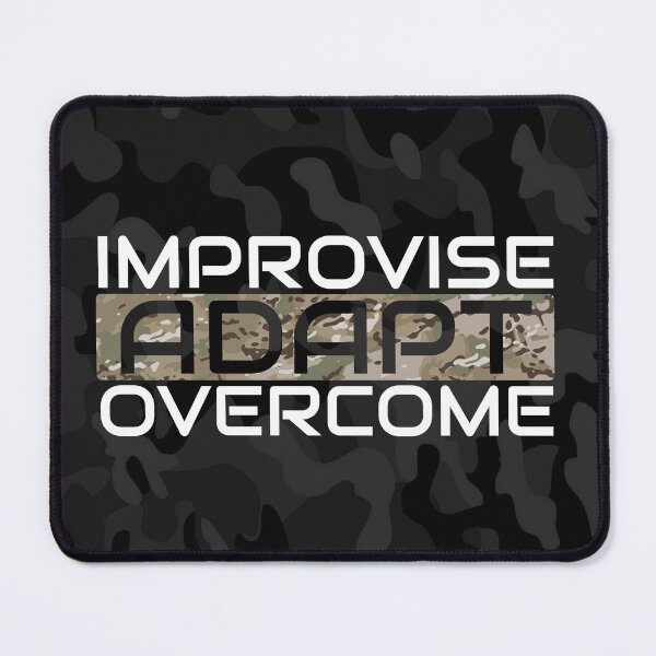 Item preview, Improvise adapt overcome Multicam, Black multicam - motivational designed and sold by Honest-Quotes.