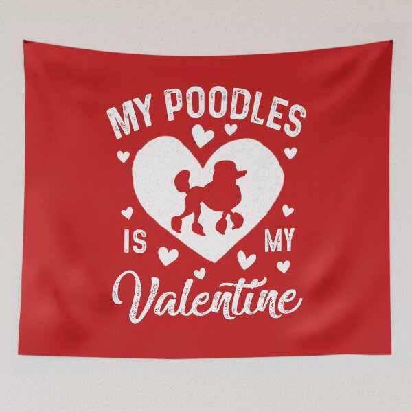 Item preview, My Poodles Is My Valentine Valentines Day Dog Lover Gifts Poodles Owner designed and sold by Fleyshop.