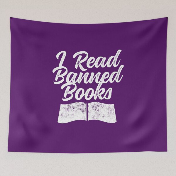 Item preview, I Read Banned Books Banned Literature Protest for Books about Diversity  designed and sold by ichewsyou.