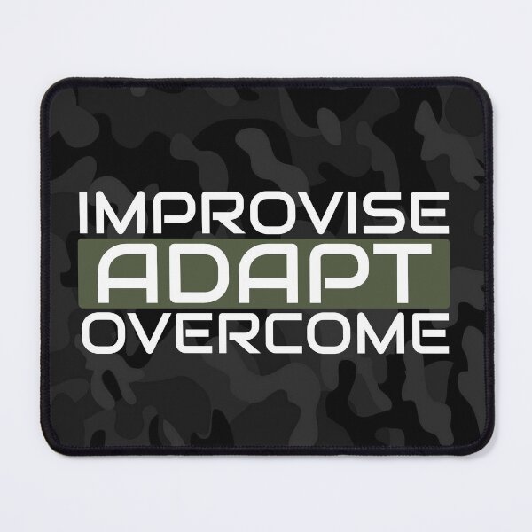 Item preview, Improvise adapt overcome Olive green, Black multicam - motivational designed and sold by Honest-Quotes.