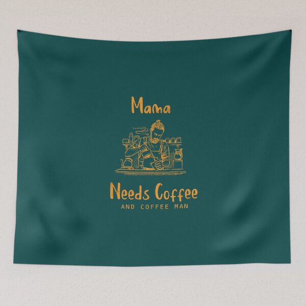 Item preview, Mama needs coffee and coffee man designed and sold by InnaMGraphic.