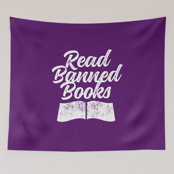 Item preview, Read Banned Books Banned Literature Protest for Books about Diversity  designed and sold by ichewsyou.