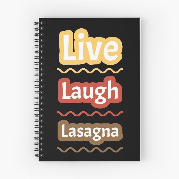 Item preview, Live Laugh Lasagna | Black designed and sold by Wintre2.