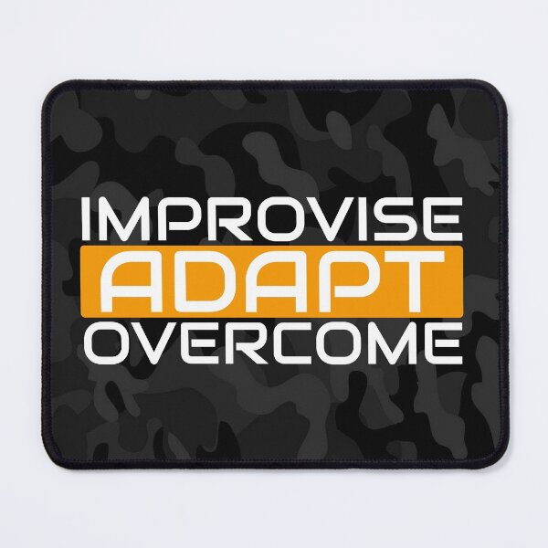 Item preview, Improvise adapt overcome Orange, Black multicam - motivational designed and sold by Honest-Quotes.