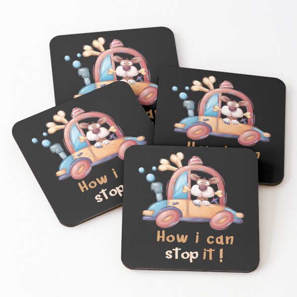 Item preview, Dog Holds A Bone Driving A Car How I Can Stop It A dog . designed and sold by CandyLoo.
