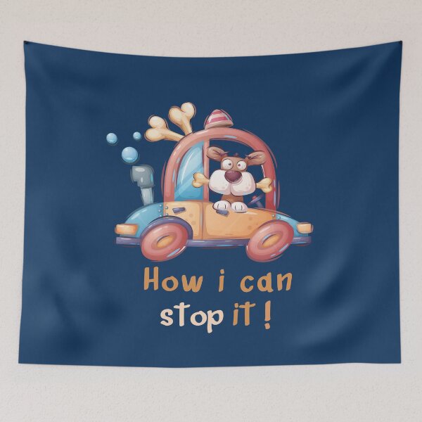 Item preview, Dog Holds A Bone Driving A Car How I Can Stop It A dog . designed and sold by CandyLoo.