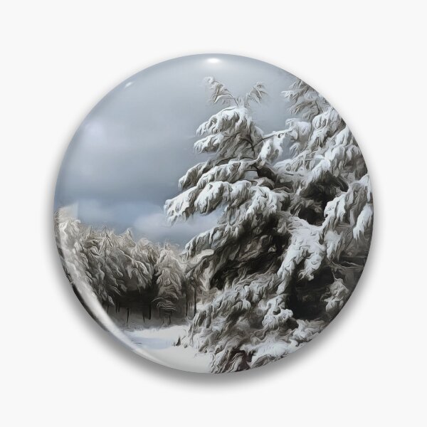 Item preview, Snowy Winter Pine Forest Landscape designed and sold by taiche.