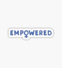 EMPOWERED – blue Sticker