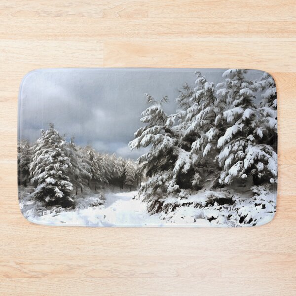 Item preview, Snowy Winter Pine Forest Landscape designed and sold by taiche.