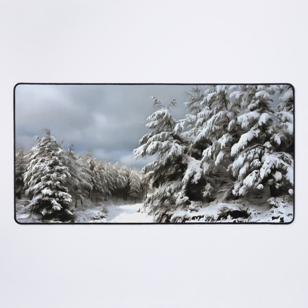 Item preview, Snowy Winter Pine Forest Landscape designed and sold by taiche.
