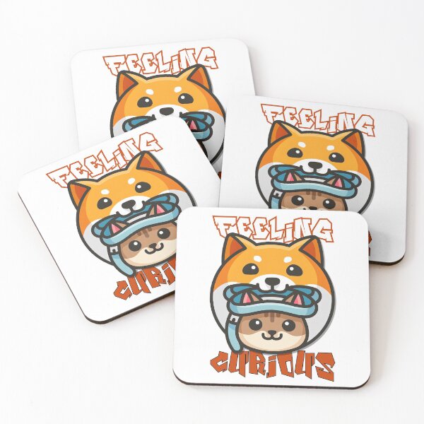 Item preview, Im Feeling Curious, Cute Curious Dog and Cat designed and sold by graphic-genie.