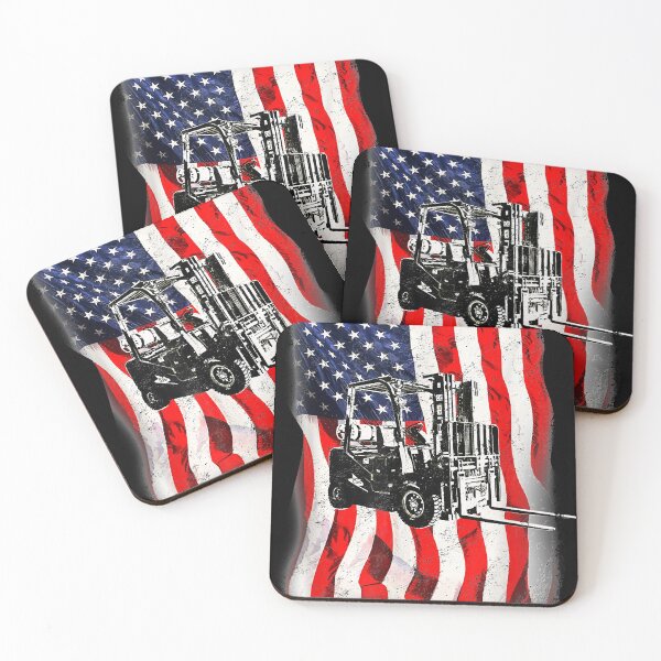 Artikelvorschau, Gabelstaplerfahrer Patriotische amerikanische Flagge Gabelstaplerfahrer T-Shirt Kopie entworfen und verkauft von JoanSvob.