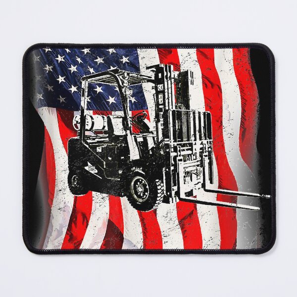 Artikelvorschau, Gabelstaplerfahrer Patriotische amerikanische Flagge Gabelstaplerfahrer T-Shirt Kopie entworfen und verkauft von JoanSvob.