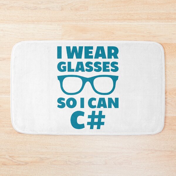 Item preview, I Wear Glasses So I Can C# designed and sold by TashaVector.