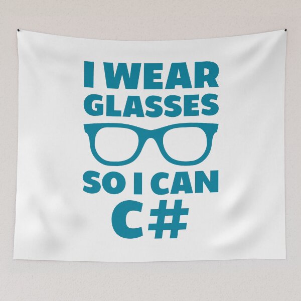 Item preview, I Wear Glasses So I Can C# designed and sold by TashaVector.